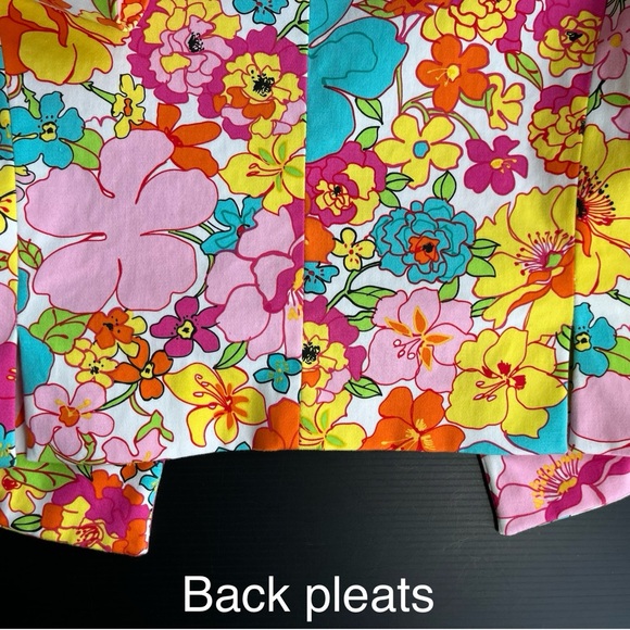 HARVE BENARD BY BENARD HOLTZMAN VIBRANT FLORAL JACKET BLAZER SIZE 10 PETITES - Picture 9 of 15